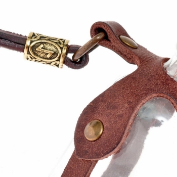 Preview: Trank-Halter "Rune" - 100 ml   -  braun